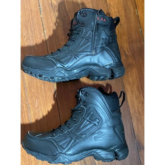 5.AA Military Tactical Low Top Ankle Black Boots Size  EU 42 US 8 - Picture 2 of 7